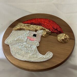 Festive Santa Sequin Decor craft patch